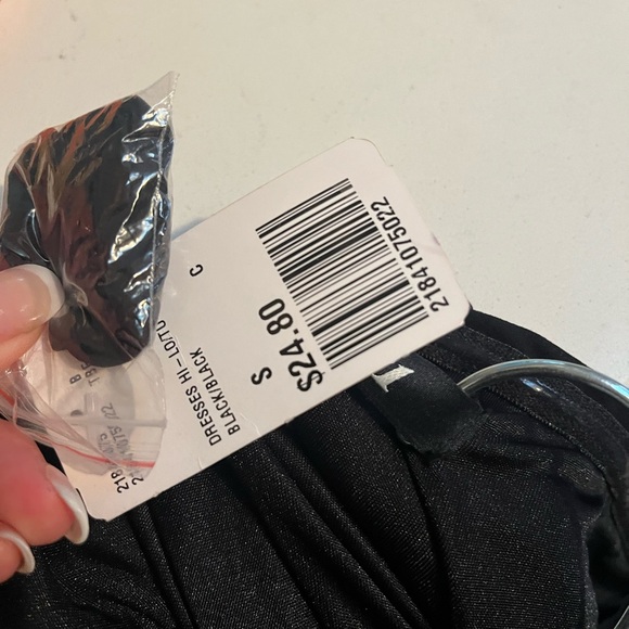 New Forever 21 Black Strapless High Low Dress has attachable straps new tags - Picture 3 of 11